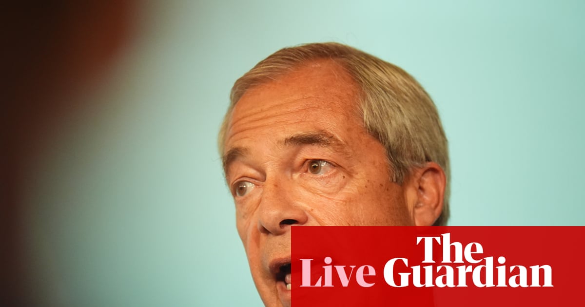 Reform branded ‘threat to democracy’ over Farage plan to remove thousands of migrants with leave to be in UK – politics live | Politics