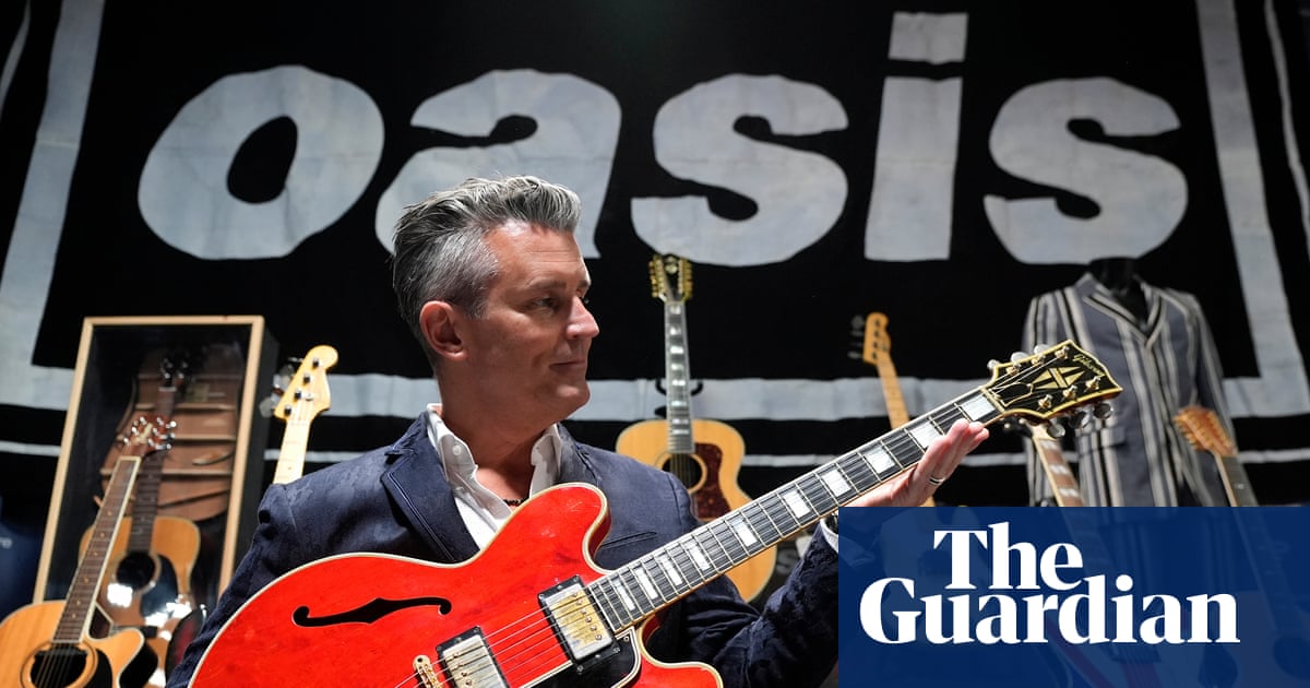Guitar ‘smashed up’ by Liam Gallagher on night Oasis split up goes to auction | Oasis