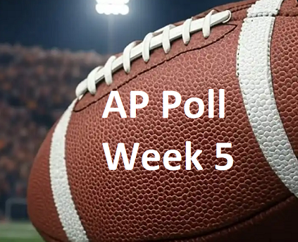 2025 College Football AP Poll, Week 5; Miami Now #2