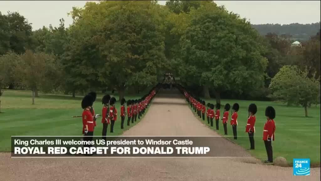 King Charles III greets Trump in Windsor for his second state visit to the UK