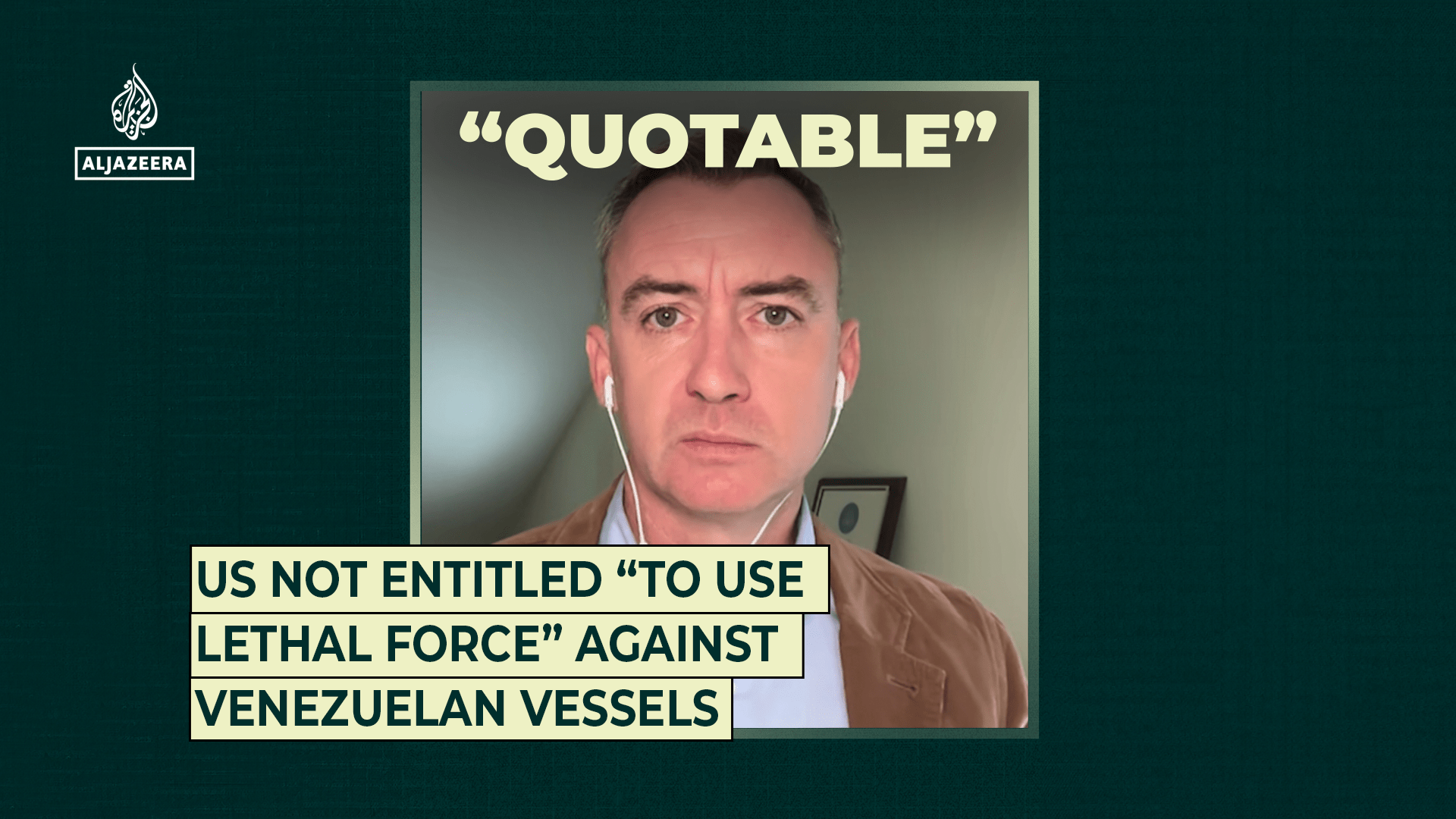 US not entitled “to use lethal force” against Venezuelan vessels