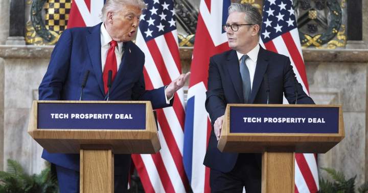 Trump leaves U.K. with tech deal, little movement on tariffs and Ukraine – National