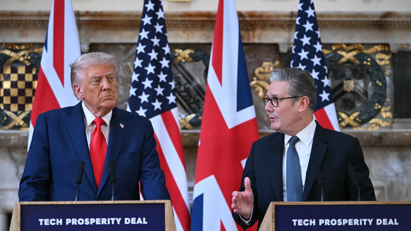 Trump says he disagrees with Starmer’s decision to recognize Palestinian state : NPR