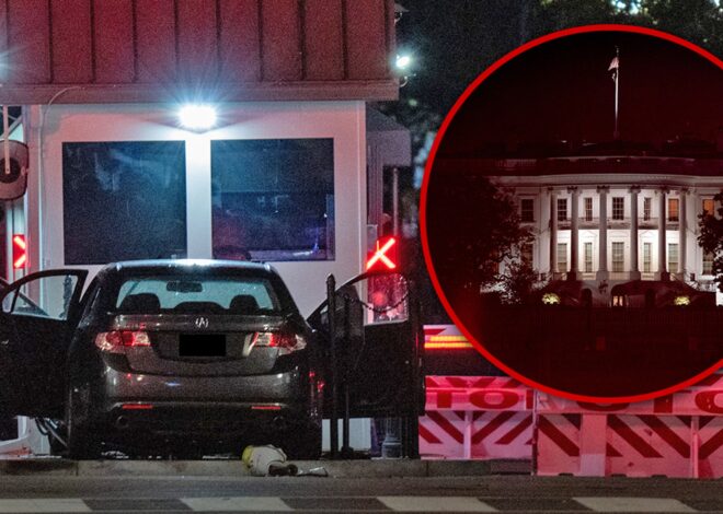 Driver Arrested After Car Crashes Into White House Security Gate