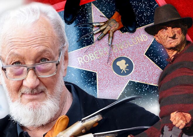 Freddy Krueger Star Robert Englund Brings Claw Glove to Hollywood Star Ceremony