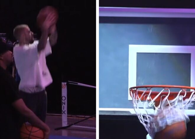 Justin Bieber Shoots Hoops on First Twitch Live Stream