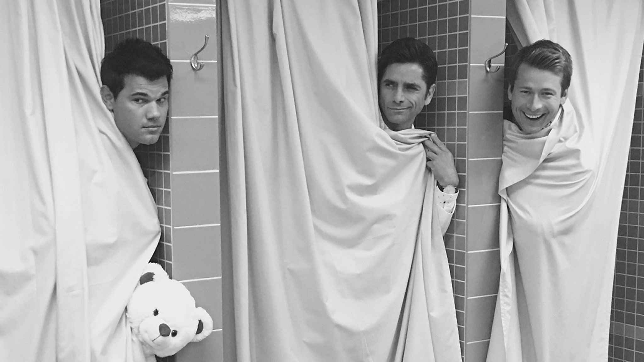 Glen Powell’s Birthday Gets Steamy Thanks to John Stamos’ Naked Tribute