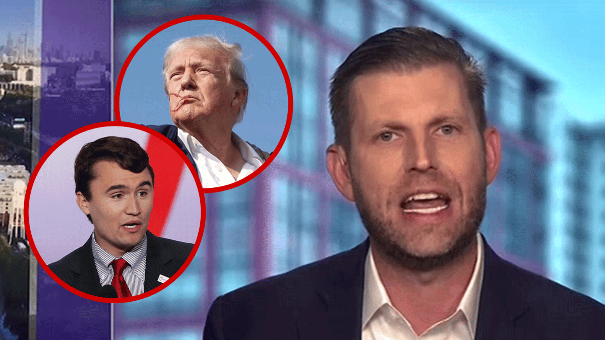 Eric Trump Says ‘They’ Tried to Kill Donald Trump Just Like Charlie Kirk