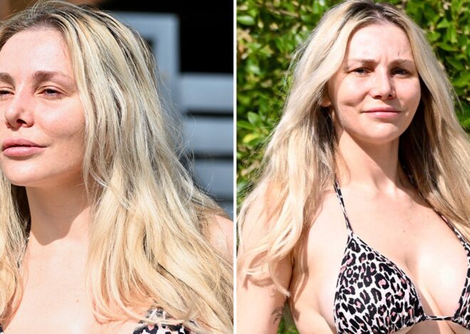 Courtney Stodden Shows Off Nose Job While Taking Out the Trash