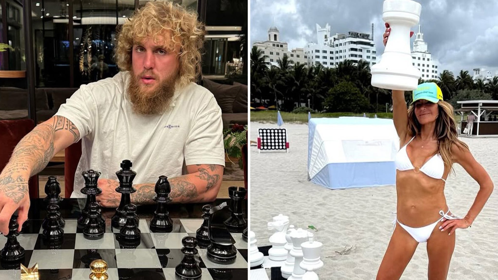 Celebrities Playing Chess — Checkmate!