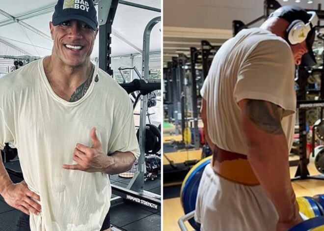‘Smash’ Through These Dwayne Johnson Workout Shots!