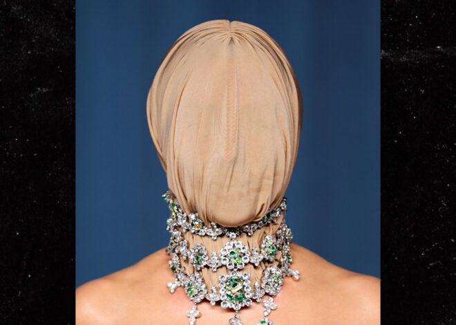 Kim Kardashian Covers Entire Face in Shocking Look at Academy Museum Gala