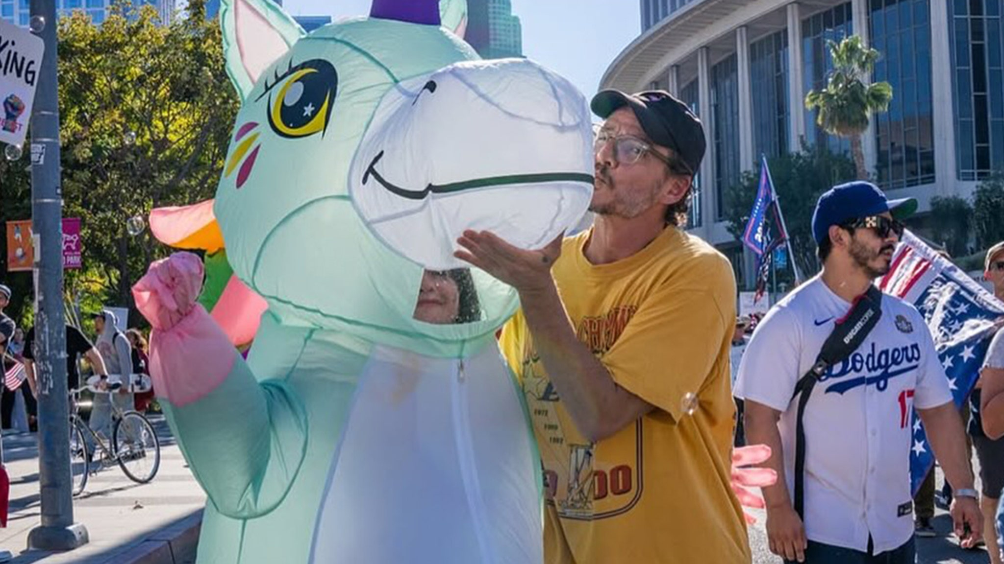 Pedro Pascal Shows Up at ‘No Kings’ Rally in Los Angeles, Mocks Trump