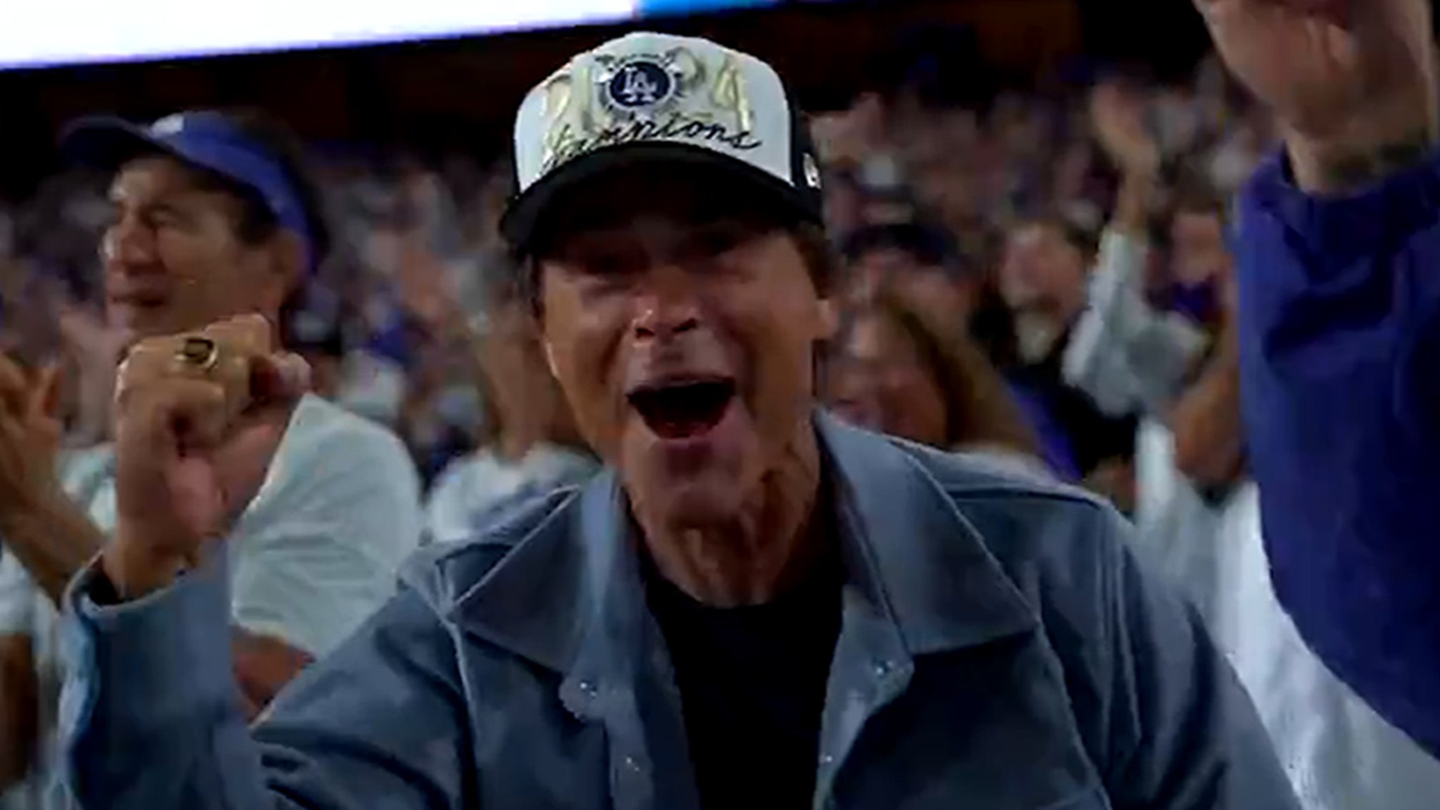Rob Lowe Blasted By Reds Fans For Cheering On Dodgers In Playoff Opener