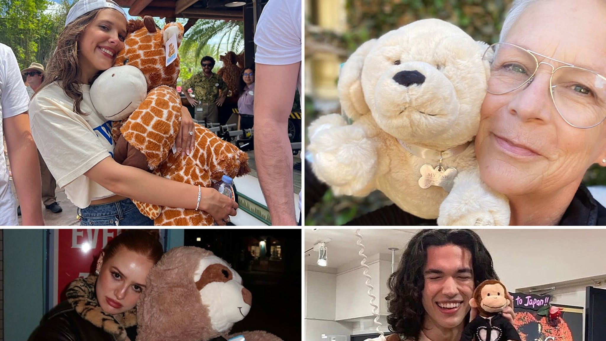 Stars Gettin’ Cozy With Stuffed Animals For National Plush Animal Lovers Day!