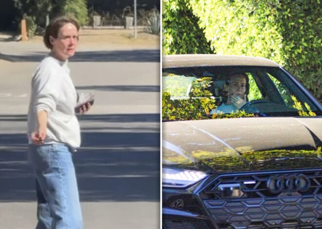 Sarah Paulson Emotional Outside Diane Keaton’s Home After Actress’ Death