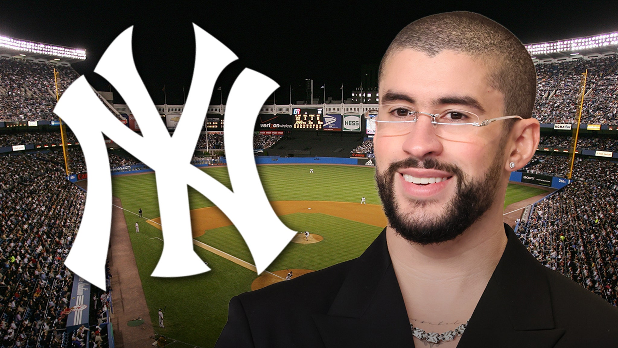 Bad Bunny Snags Foul Ball During Yankees Playoff Game, Watch the Video