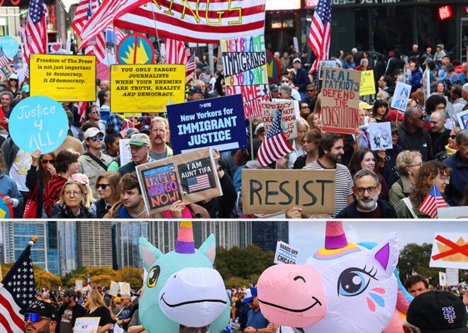 No Kings Protests Bring Out Millions of Demonstrators Across the World