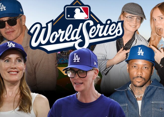 Leonardo DiCaprio, Alex Cooper & More A-Listers Attend World Series Game 5