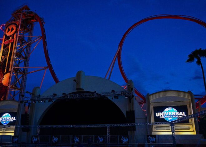 Universal Orlando roller coaster catches fire during demolition