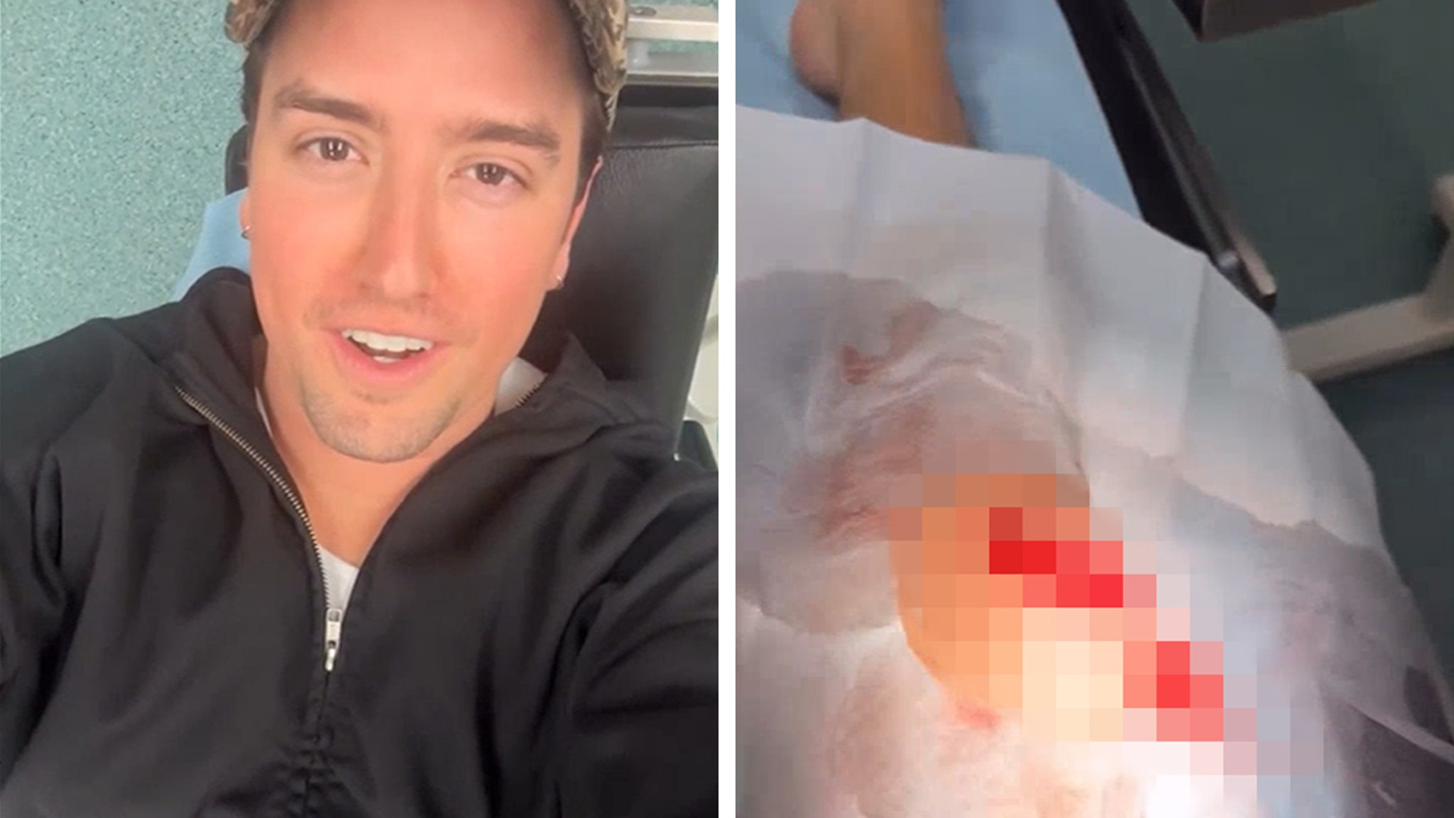 Big Time Rush’s Logan Rushed to Hospital After Slicing Open Knee Onstage, See Pic