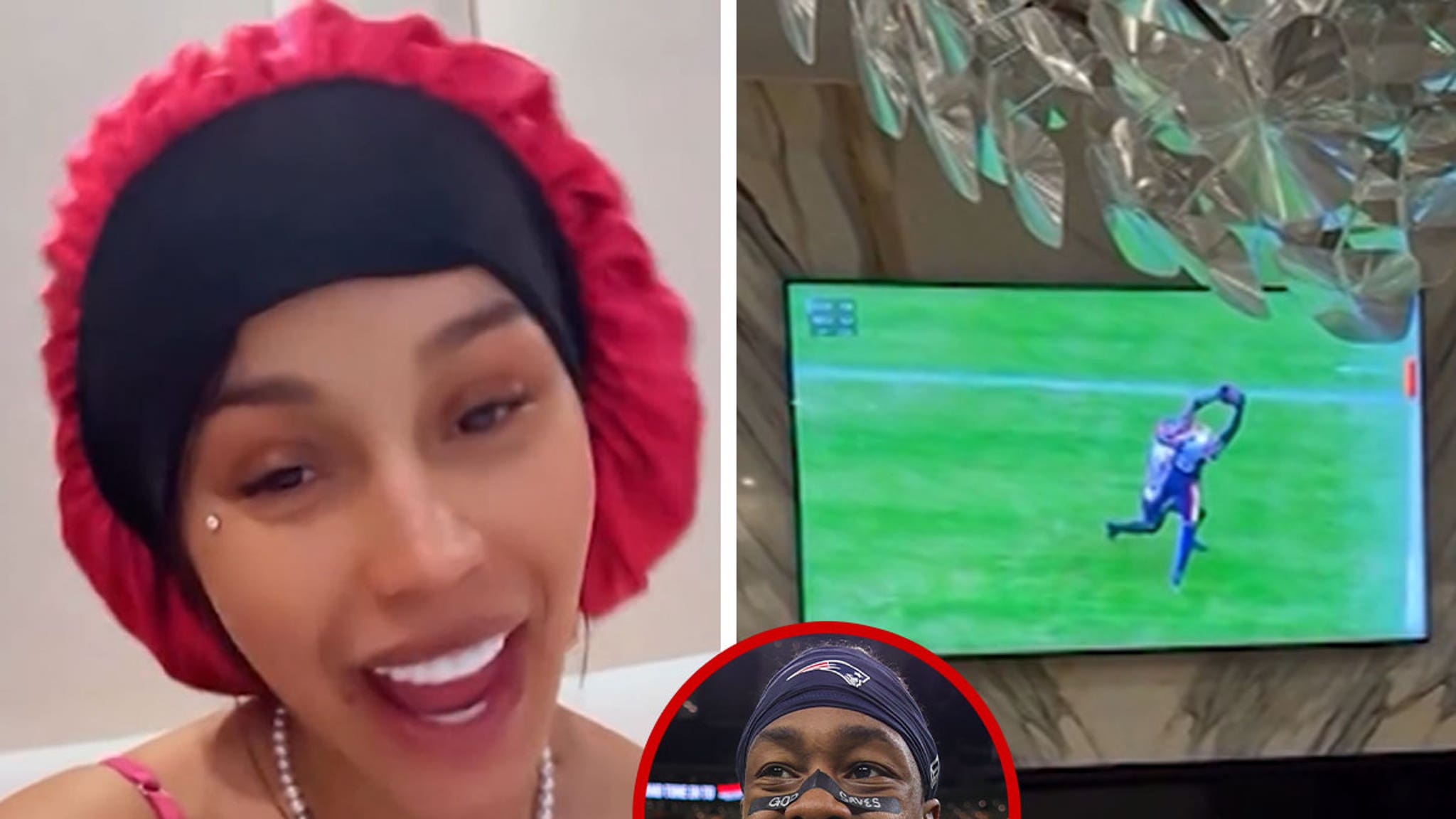Cardi B Shares Hilarious Reaction to Stefon Diggs Touchdown in Patriots Win