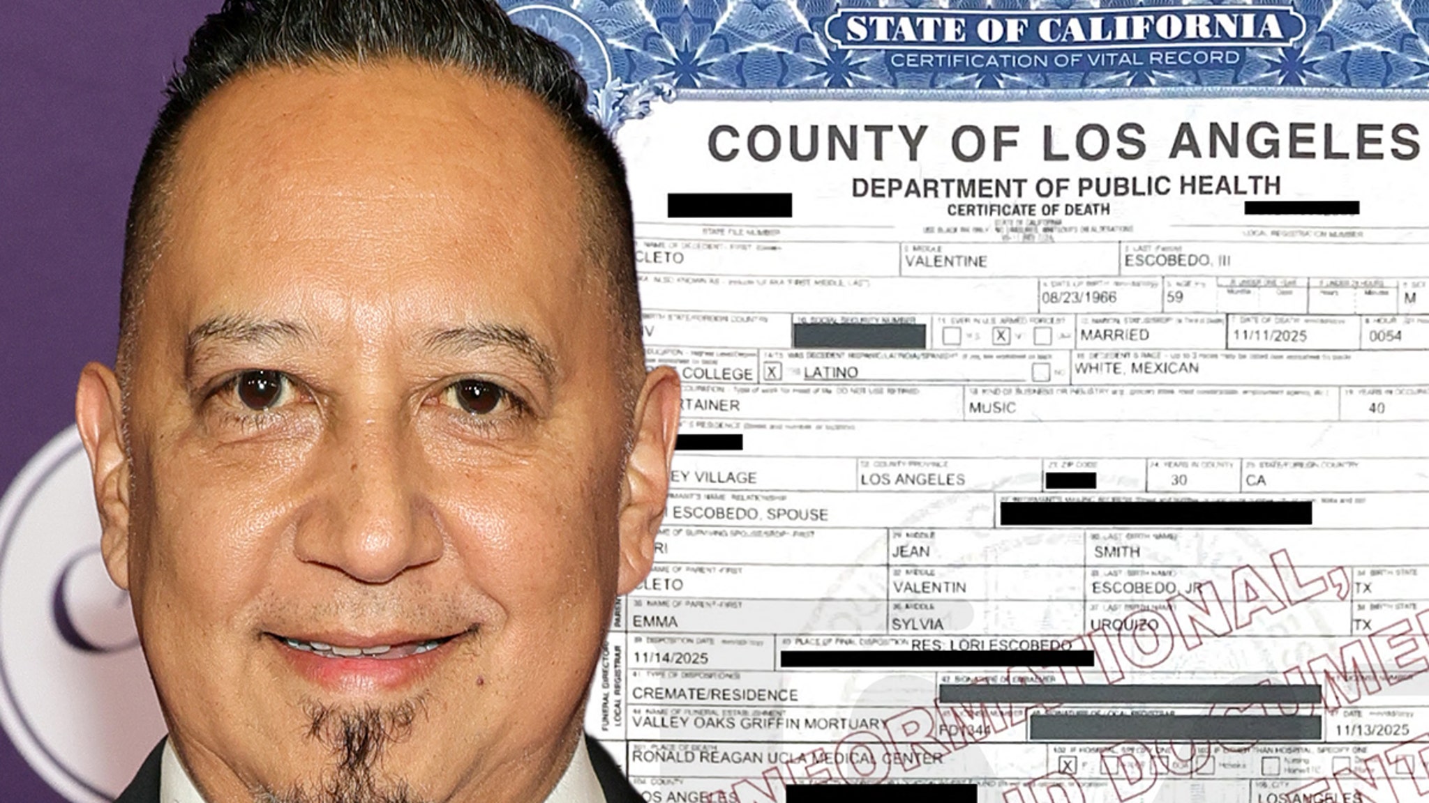 Jimmy Kimmel’s Band Leader Cleto Escobedo III Cause of Death Released