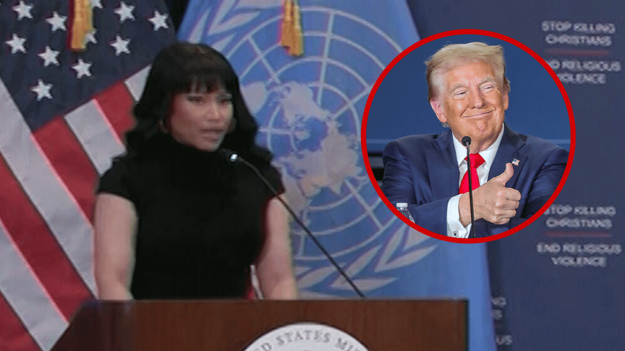 Nicki Minaj Thanks Trump in U.N. Speech But Stresses She’s Not Taking Sides