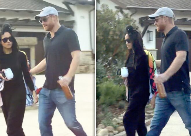 Meghan Markle & Prince Harry Take Kids Trick-or-Treating in Santa Barbara