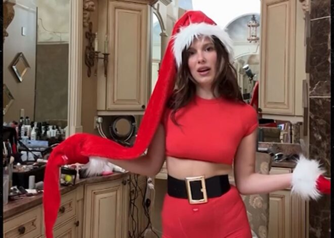 Millie Bobby Brown Dresses Up as Sexy Elf to Promote Fashion Line