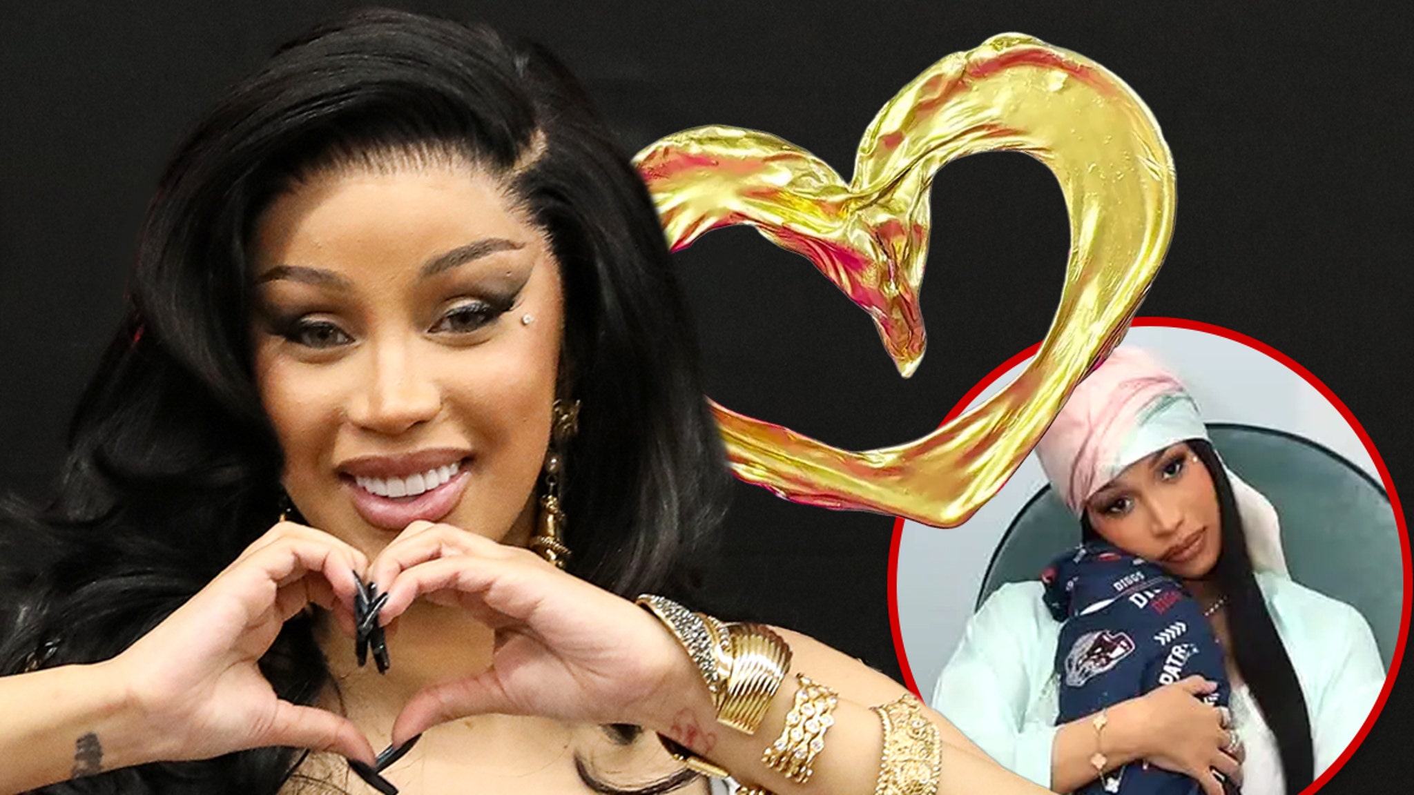 Cardi B Transforms Her Newborn’s Umbilical Cord Into Gold Pendant