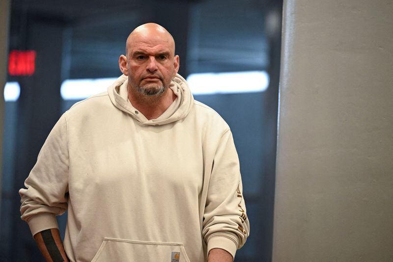 US Senator Fetterman home after fall and brief hospitalization