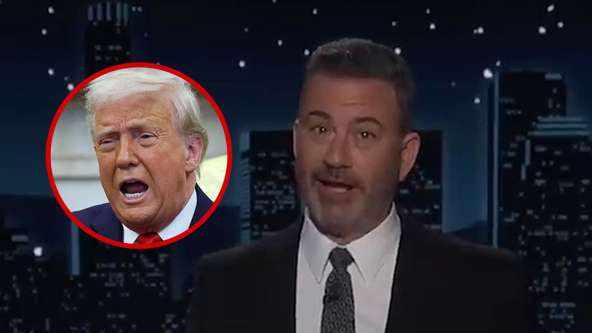 Jimmy Kimmel Reacts to Donald Trump Wanting Him Fired Again