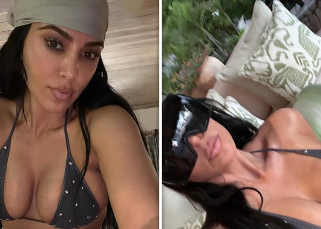 Kim Kardashian Poses in Sexy Bikini Pics After Failing Bar Exam