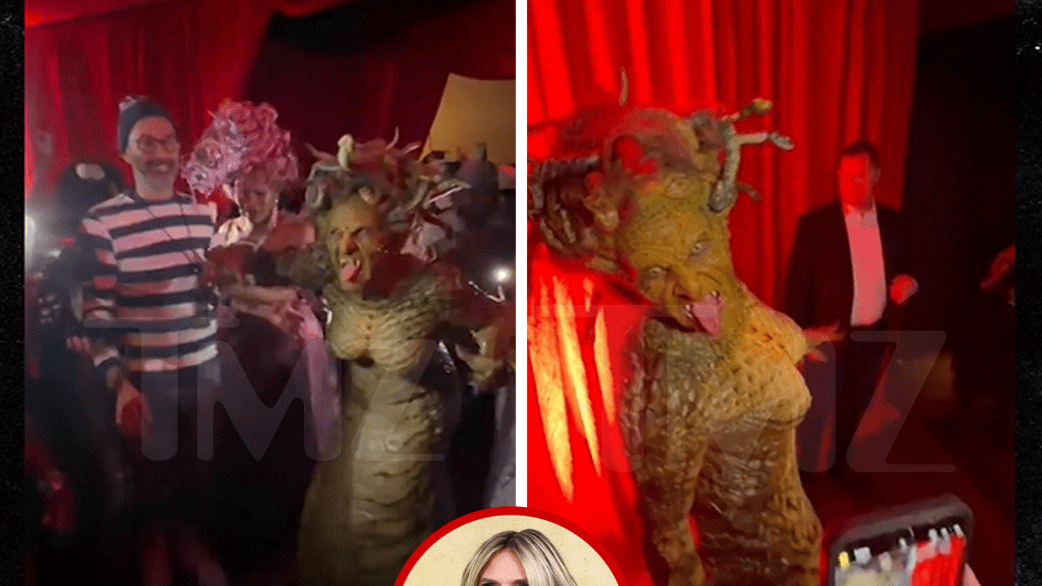 Heidi Klum Dresses as Medusa for Her Annual Halloween Party in NYC