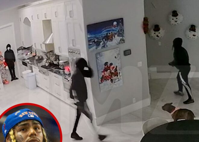 Tekashi 6ix9ine’s Mom, Pup Manhandled by Burglars in Home-Invasion Video