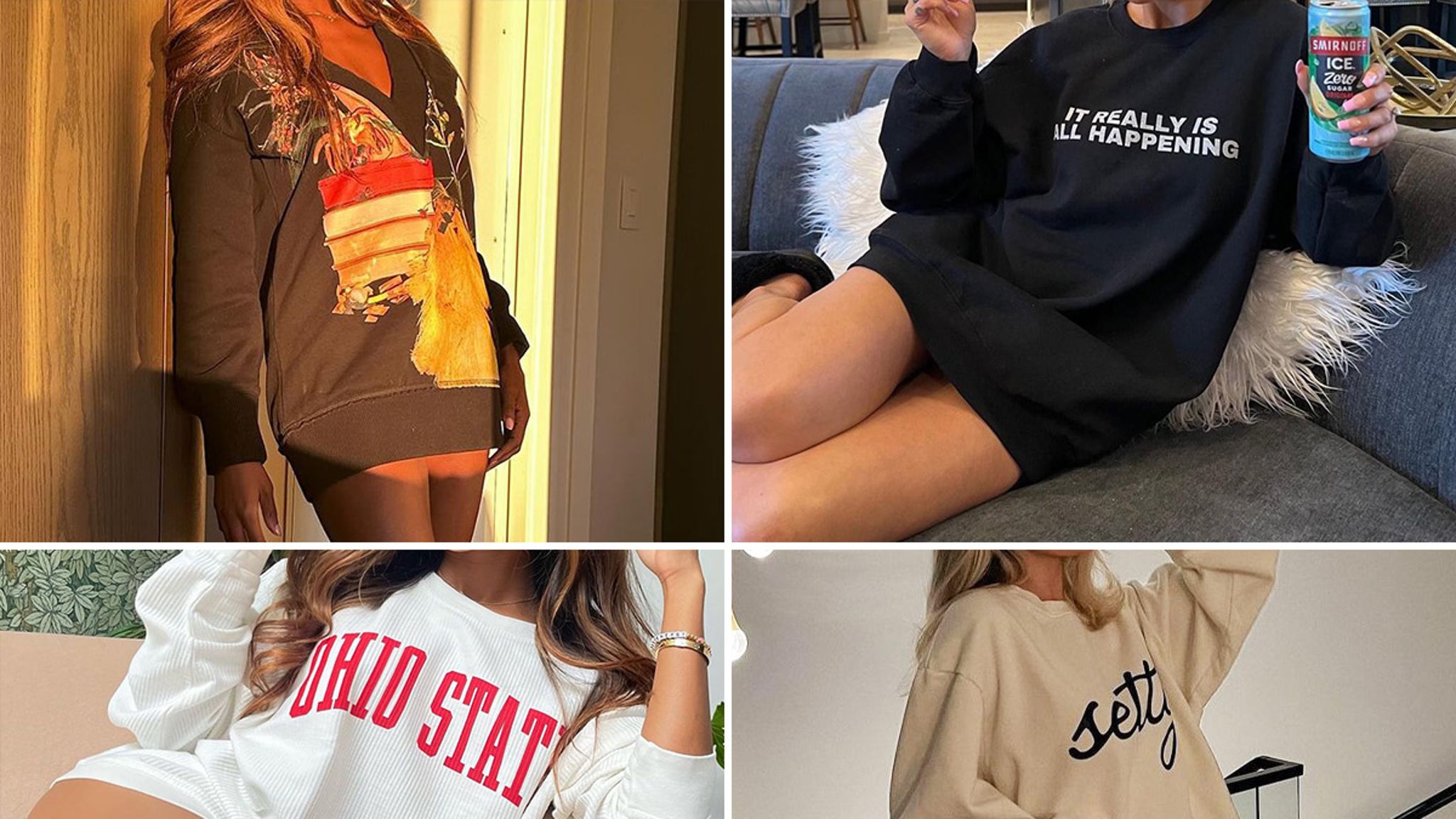 Can You Guess Who These Babes in Big Sweaters Are?!