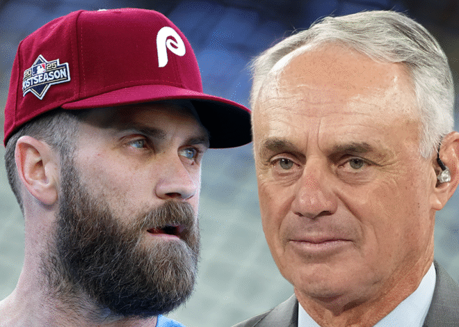 Bryce Harper Allegedly Threatened By MLB Official After Rob Manfred Argument, Agent Claims