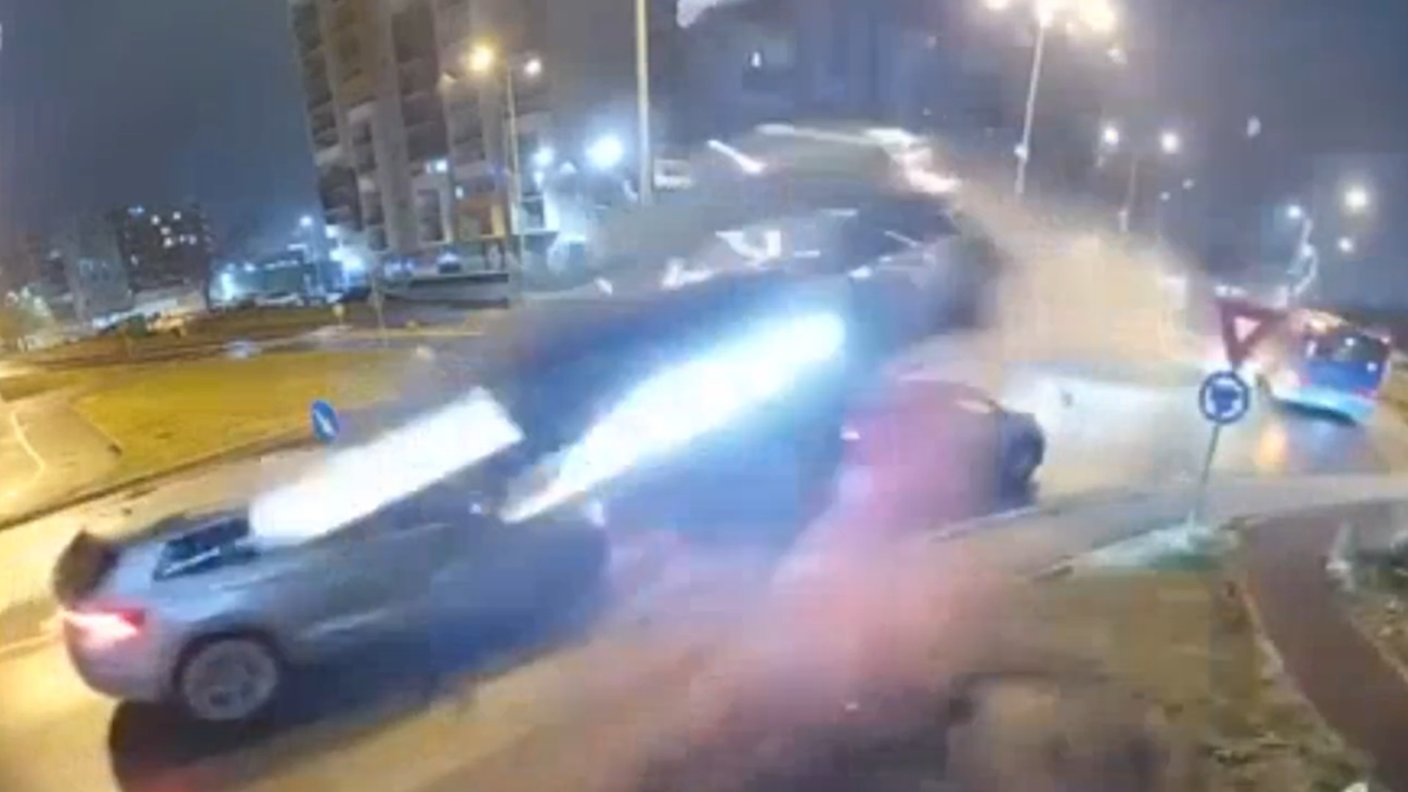 Shocking Video Shows Mercedes-Benz Catapulting Over Traffic Before Crashing