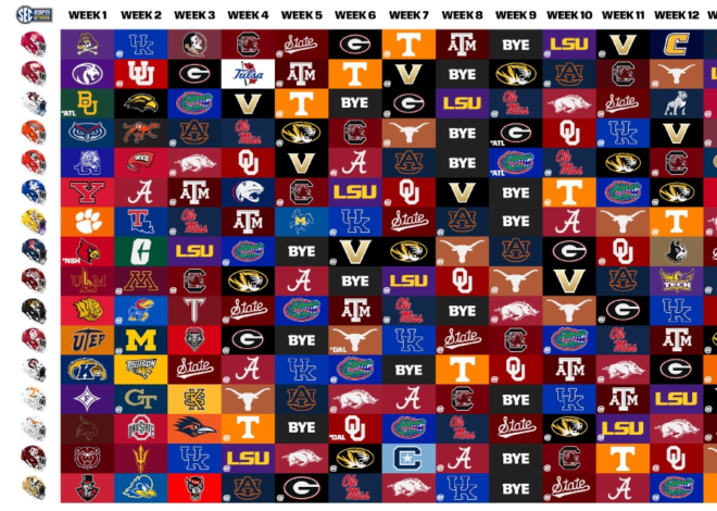 2026 SEC Football Schedule: Full Team-by-Team Slate, Dates, Matchups & Printable Grid