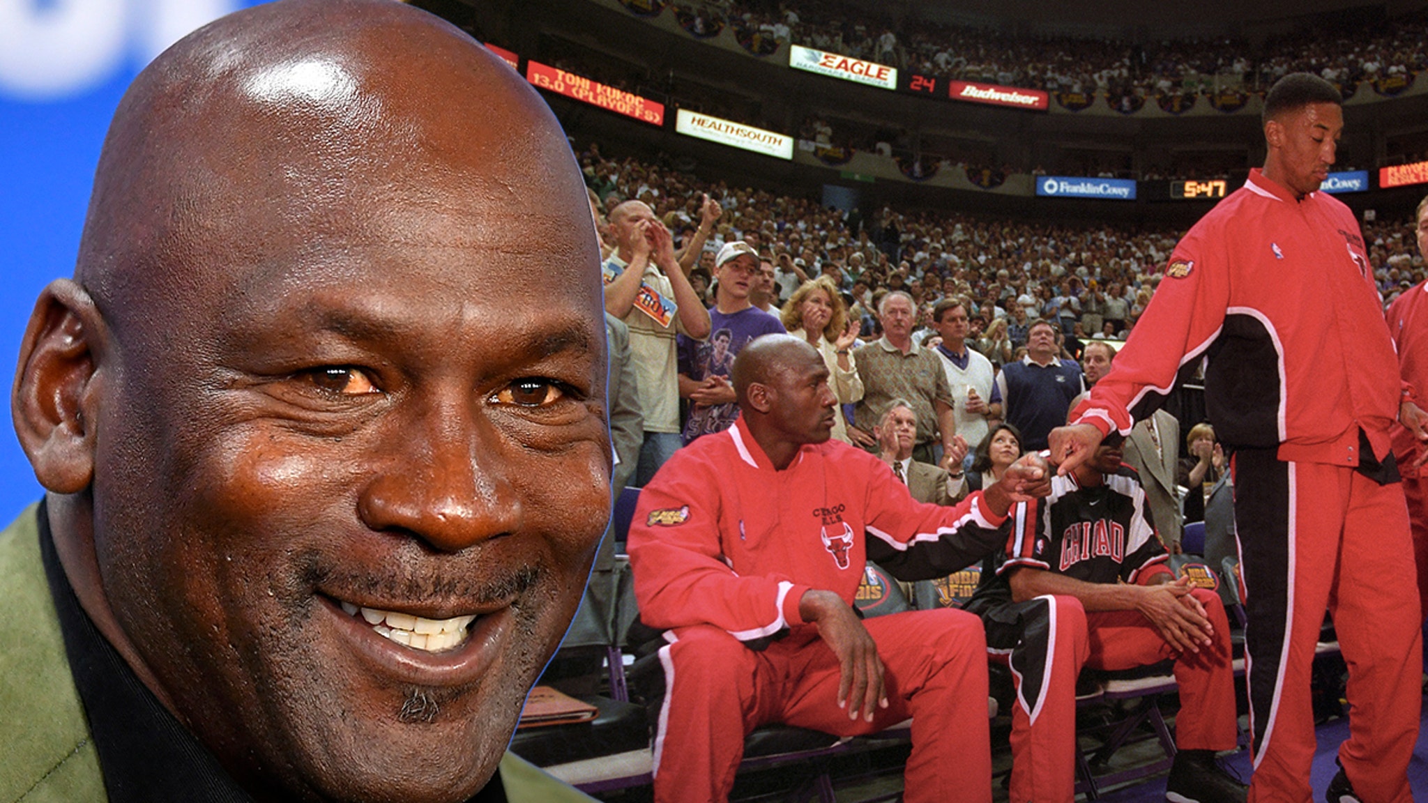Michael Jordan Fan Plays Bulls Intro Music As NBA Legend Walks Into Court